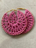 YUBE Crochet Hoop Earrings