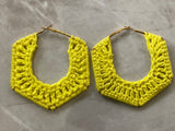 YUBE Crochet Hoop Earrings