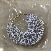 YUBE Crochet Hoop Earrings