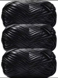 The Faux Leather Crochet Maxi Dress
