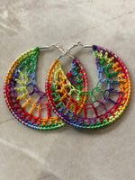 YUBE Crochet Hoop Earrings