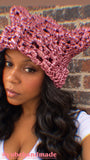 YUBE Pink Metal Cat Hat