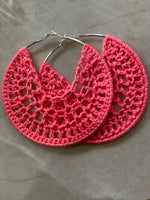 YUBE Crochet Hoop Earrings