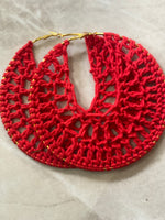 YUBE Crochet Hoop Earrings