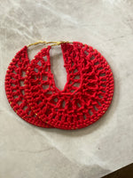 YUBE Crochet Hoop Earrings