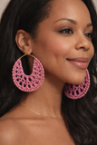 YUBE Crochet Hoop Earrings