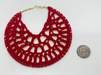 Red Large hoops